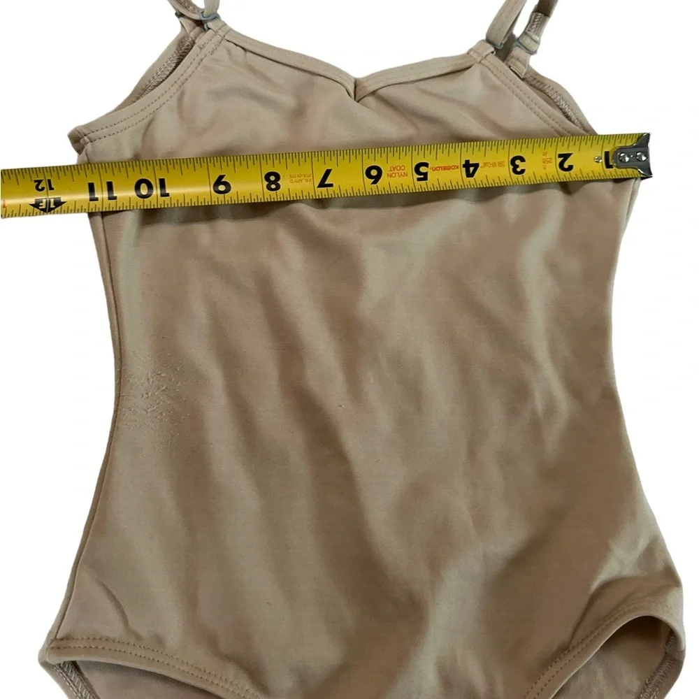 Capezio Nude Leotard Bodysuit Size Medium